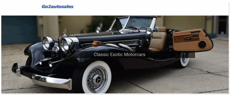 Go2autosales com Specialized Marketplace for Exotic Motorcars 07 22 2025 04 41 PM 768x318